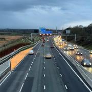 Speed limit raised to 70mph on stretch of M56 undergoing roadworks