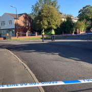 The cordon on Langdale Road