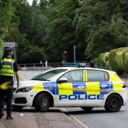 Police cordon in place as road is partially closed due to police incident