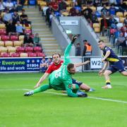 Chris Conn-Clarke scores at York on Tuesday. Picture by Jonathan Moore
