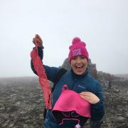 Sophie Laver, of Hale Civic Society and Jabberwocks, who recently climbed Ben Nevis to raise funds for Breast Cancer Care