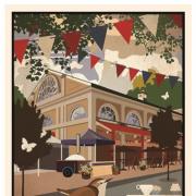 New railway style posters of Altrincham and Hale