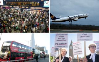 Royal Mail, Ryanair, Network Rail, London Underground - full list of UK strikes in August. (PA)