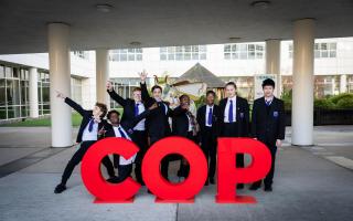 Urmston students attend Manchester event during COP28