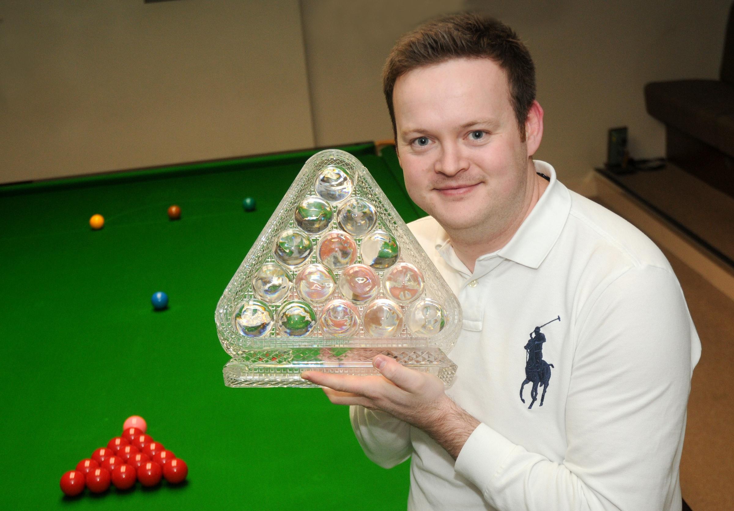 Trafford snooker champion shows off his latest title Messenger Newspapers