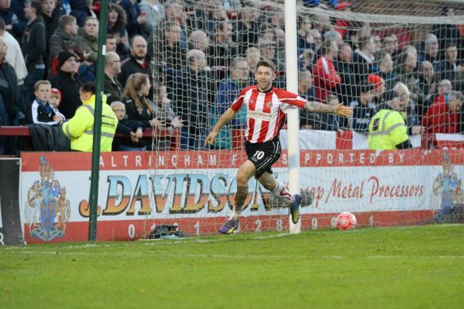Damian Reeves was on the scoresheet on Tuesday for Altrincham. Picture by Michael Ripley