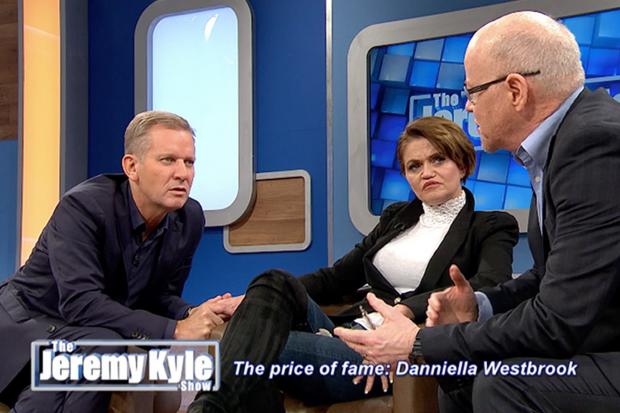 ITV handout screengrab of former EastEnders star Danniella Westbrook who admitted she was still taking cocaine every week during an appearance on The Jeremy Kyle Show. PRESS ASSOCIATION Photo. Issue date: Friday February 8, 2019. See PA story SHOWBIZ Wes